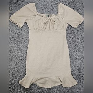 Almost Famous Women's Ruffle Hem Mini Sheath Dress Size Large